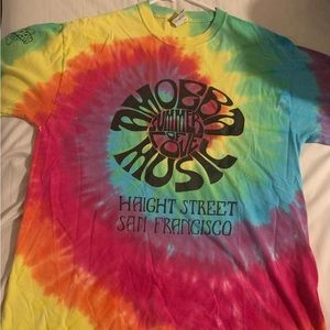 Amoeba Music Tie Dye T shirt Haight Street San Francisco Size X Large